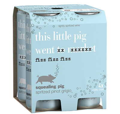 Squealing Pig Spritz Cans Pinot Grigio 250mL Pack 4 | Liquorland