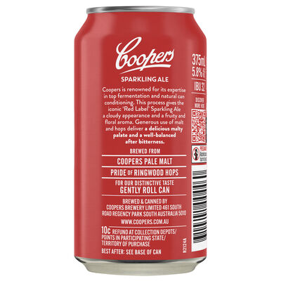 Coopers Sparkling Ale Can 375mL Each | Liquorland