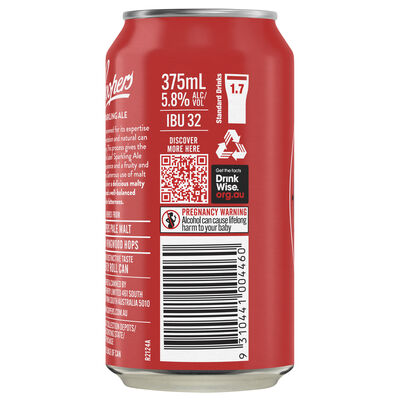 Coopers Sparkling Ale Can 375mL Each | Liquorland