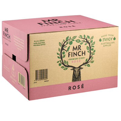 Mr Finch Cider Rose Bottle 330mL Carton 24 | Liquorland