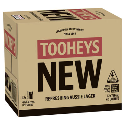 Tooheys New Bottle 750mL Carton 12 | Liquorland