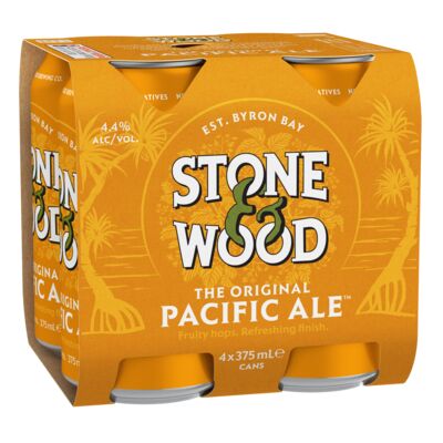 Stone Wood Pacific Ale Can 375mL Pack 4 | Liquorland