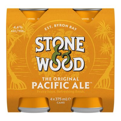 Stone Wood Pacific Ale Can 375mL Pack 4 | Liquorland