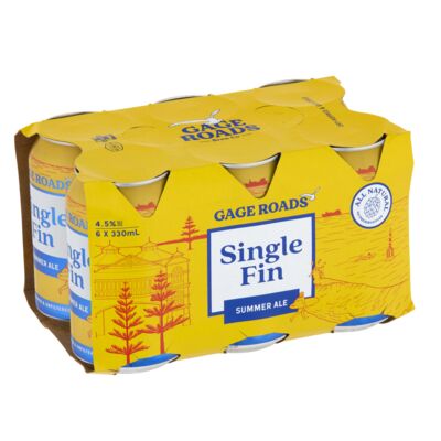 Gage Roads Single Fin Summer Ale Can 330mL Pack 6 | Liquorland