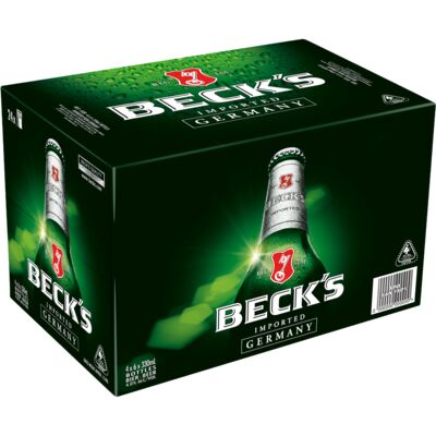 Becks Bottle 4 330mL Carton 24 | Liquorland