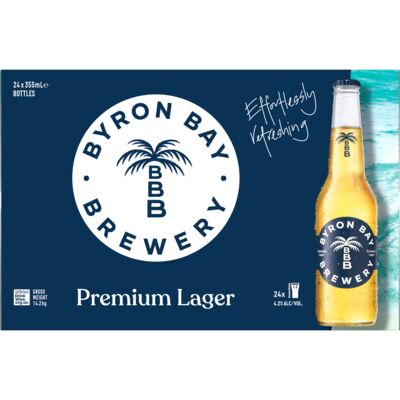 Byron Bay Lager Bottle 355mL Carton 24 | Liquorland
