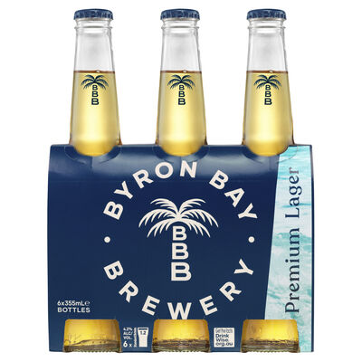 Byron Bay Lager Bottle 355mL Pack 6 | Liquorland