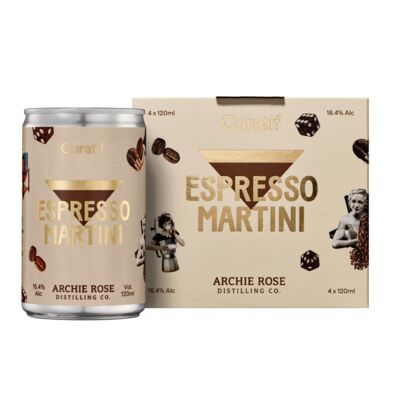 Curatif Espresso Martini Can 120mL Pack 4 | Liquorland