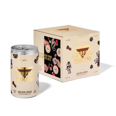 Curatif Espresso Martini Can 120mL Pack 4 | Liquorland