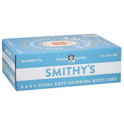 Smithy S Easy Drinking Beer Can 375mL Carton 24 | undefined