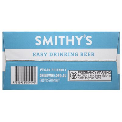Smithy S Easy Drinking Beer Can 375mL Carton 24 | undefined