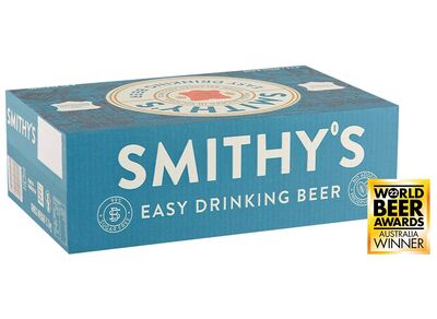 Smithy S Easy Drinking Beer Can 375mL Carton 24 | undefined