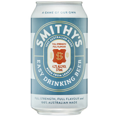 Smithy S Easy Drinking Beer Can 375mL Each | Liquorland