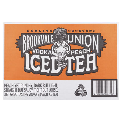 Brookvale Union Vodka Peach Iced Tea Can 330mL Carton 24 | Liquorland