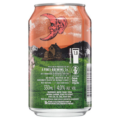 Brookvale Union Vodka Peach Iced Tea Can 330mL Each | Liquorland
