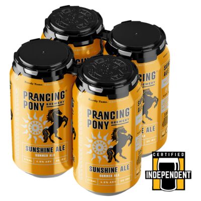 Prancing Pony Sunshine Summer Ale Can 375mL Pack 4 | Liquorland