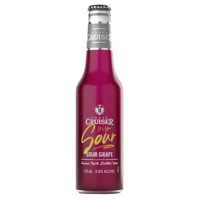Vodka Cruiser Sour Grape 275mL Each | Liquorland