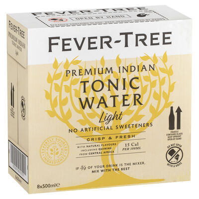 Fever Tree Indian Light Tonic Water 500mL Carton 8 | Liquorland