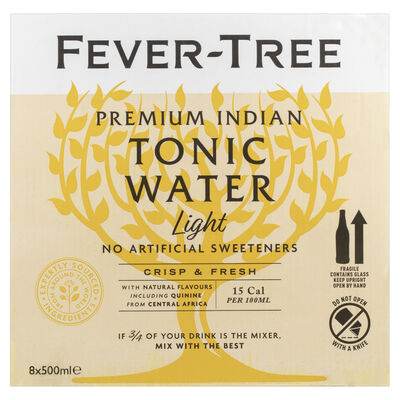 Fever Tree Indian Light Tonic Water 500mL Carton 8 | Liquorland