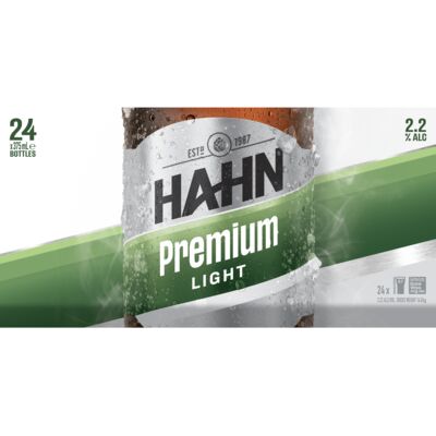 Hahn Premium Light Bottle 375mL Carton 24 | undefined