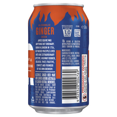 James Squire Ginger Beer Can 330mL Each | Liquorland