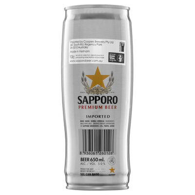 Sapporo Can 650mL Each | Liquorland