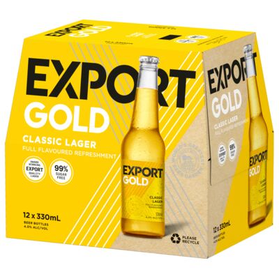 Db Export Gold Bottle 330mL Carton 12 | Liquorland
