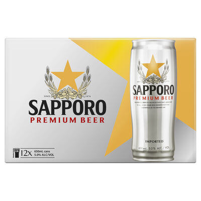 Sapporo Can 650mL Carton 12 | undefined
