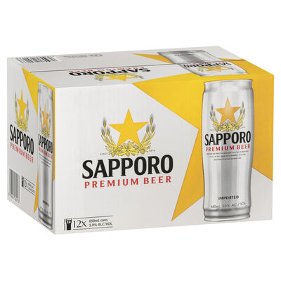 Sapporo Can 650mL Carton 12 | undefined