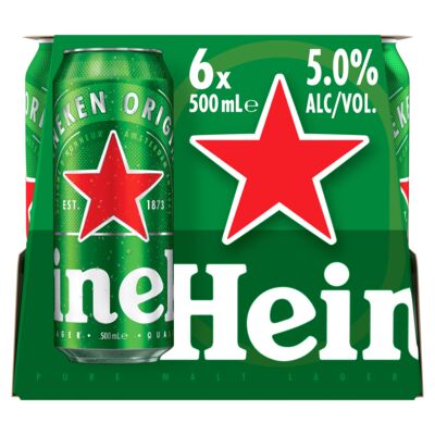 Heineken Can 500mL Pack 6 | Liquorland