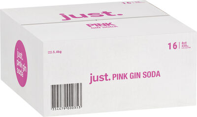 Just Pink Gin Soda 330mL Carton 16 | Liquorland