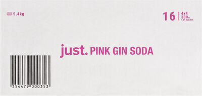 Just Pink Gin Soda 330mL Carton 16 | Liquorland