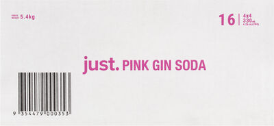 Just Pink Gin Soda 330mL Carton 16 | Liquorland