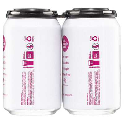 Just Pink Gin Soda 330mL Pack 4 | Liquorland