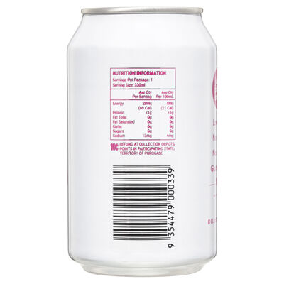 Just Pink Gin Soda 330mL Each | Liquorland