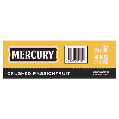 Mercury Crushed Passionfruit Cider Cans 375mL Carton 24 | undefined