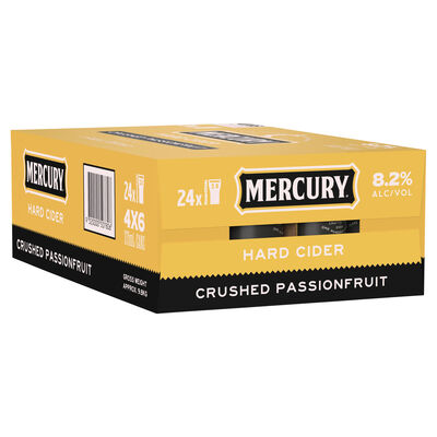 Mercury Crushed Passionfruit Cider Cans 375mL Carton 24 | undefined