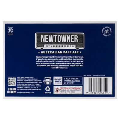 Young Henrys Newtowner Pale Ale Bottle 330mL Carton 24 | Liquorland