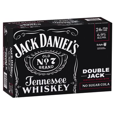 Jack Daniels Double Jack No Sugar Cans 375mL Carton 24 | Liquorland