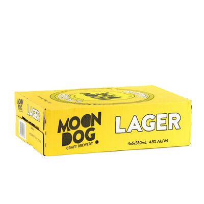 Moon Dog Lager Can 330mL Carton 24 | Liquorland
