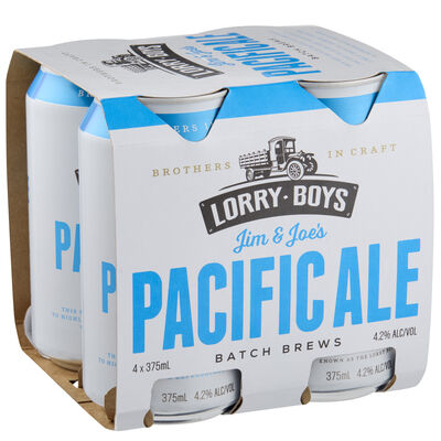 Lorry Boys Pacific Ale Can 375mL Pack 4 | Liquorland