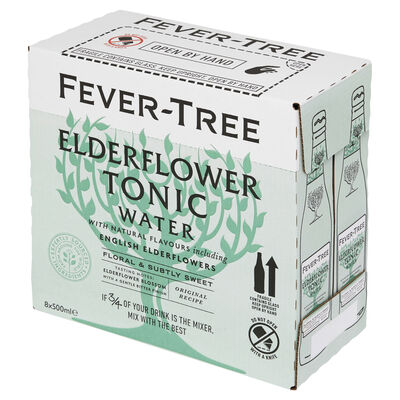 Fever Tree Elderflower Tonic Bottle 500mL Carton 8 | Liquorland