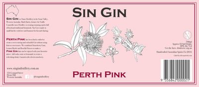 Sin Gin Perth Pink 700mL Each | Liquorland