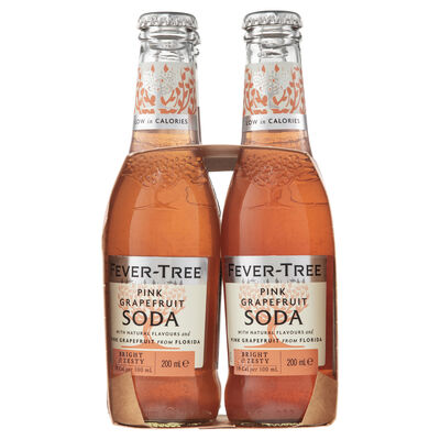 Fever Tree Pink Grapefruit Soda 200mL Pack 4 | undefined