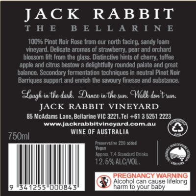 Jack Rabbit Vineyard Rose 750mL Each | Liquorland