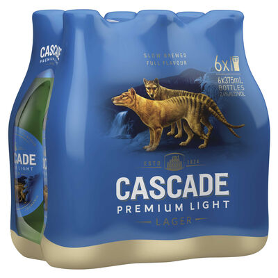 Cascade Premium Light Bottle 375mL Pack 6 | Liquorland