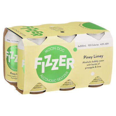 Moon Dog Fizzer Piney Limey 330mL Pack 6 | Liquorland