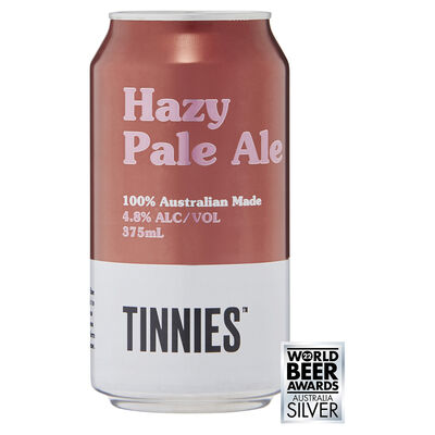 Tinnies Hazy Pale Can 375mL Each | Liquorland
