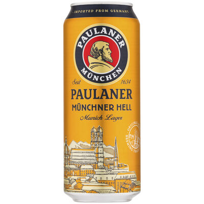 Paulaner Munchner Hell Can 500mL Carton 24 | undefined
