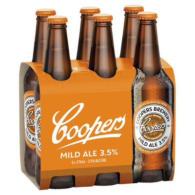 Coopers Mild Ale Bottle 375mL Pack 6 | Liquorland